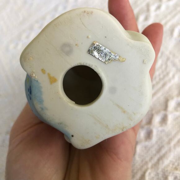 Vintage Flambro Porcelain Cat Figurine Made in Taiwan Kawaii Gift 4.25" 80s - Picture 7 of 10